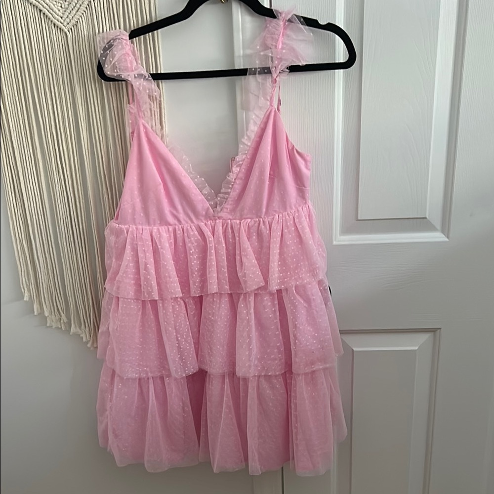 Pink Ruffled Dress